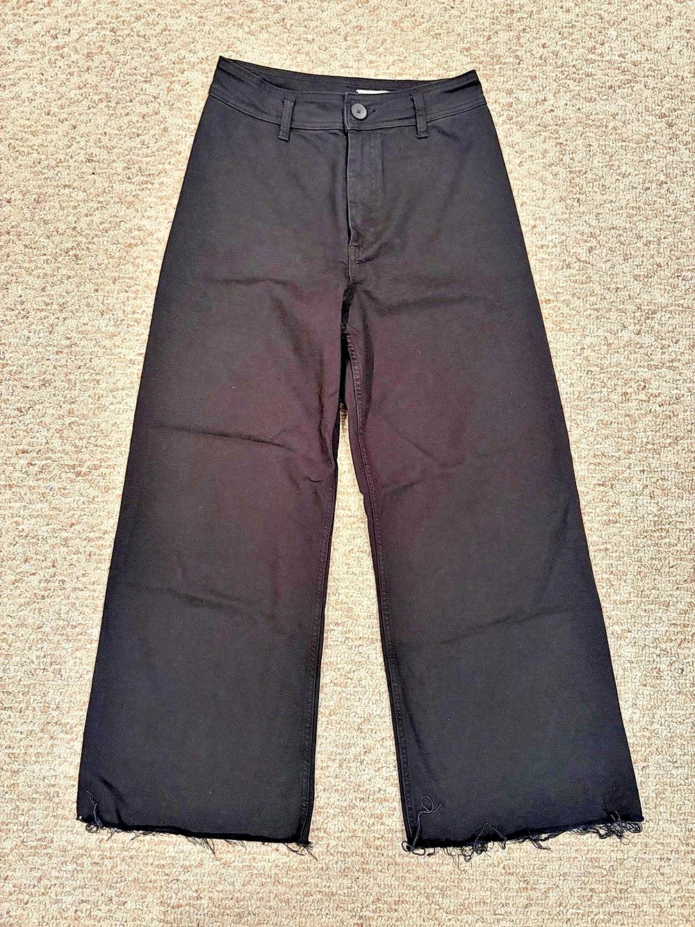 Zara Wide Leg Pants in Black US 8